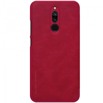 Odinis dėklas Nillkin qin serijos - raudonas (REDMI 8)